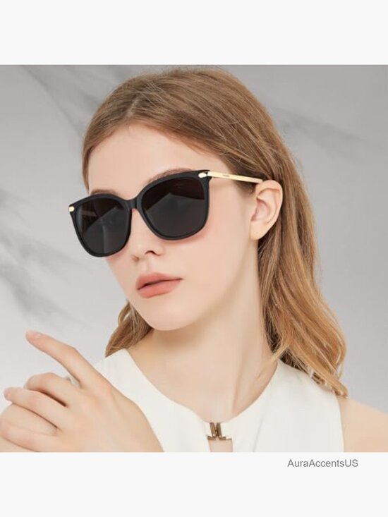 Lightweight Acetate Cat Eye Sunglasses UV400 Polarized Driving